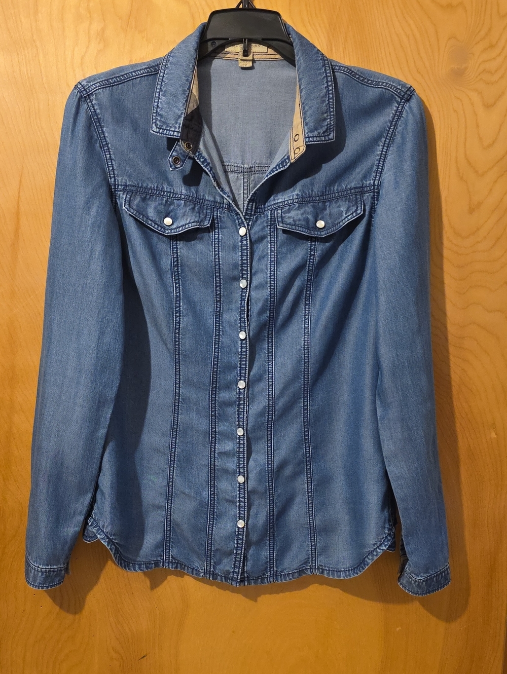 Burberry Brit Lightweight Denim Button-Down Shirt Size XS